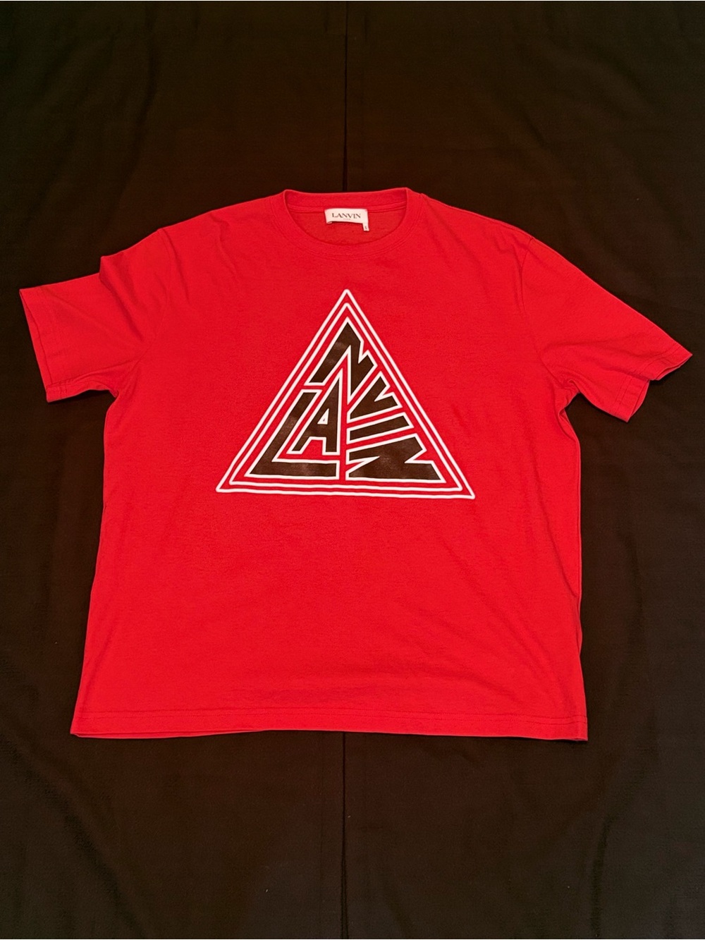 Lanvin Logo Graphic T-Shirt Red